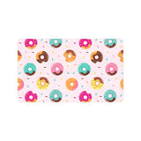 Donut pattern glaze pink background Doormat
