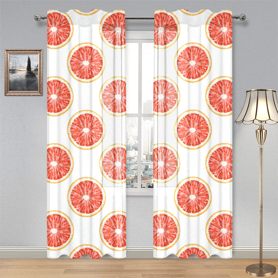 Grapefruit pattern Gauze Curtain