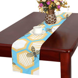 Bee honeycomb pattern Table Runner