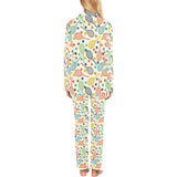 Tennis Pattern Print Design 03 Women's Long Pajama Set