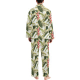 heliconia pattern Men's Long Pajama Set