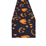 Halloween pattern Pumpkin background Table Runner