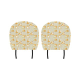 Cute fat shiba inu dog pattern Car Headrest Cover