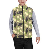 Eggplant Pattern Print Design 02 Men's Padded Vest