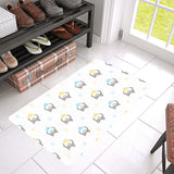 Cute Siberian Husky pattern Doormat