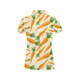 Carrot Pattern Print Design 01 Women's All Over Print Polo Shirt