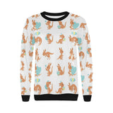 Cute Kangaroo pattern Women's Crew Neck Sweatshirt