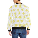 hand drawn sun pattern Men's Crew Neck Sweatshirt