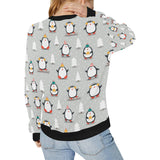 Cute Penguin christmas pattern Women's Crew Neck Sweatshirt