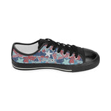 Hand drawn colorful starfish Kids' Boys' Girls' Low Top Canvas Shoes Black