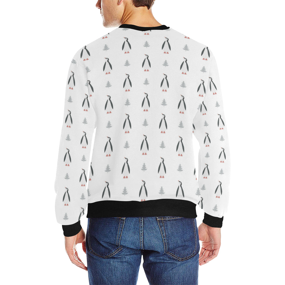 Penguin pattern Men's Crew Neck Sweatshirt