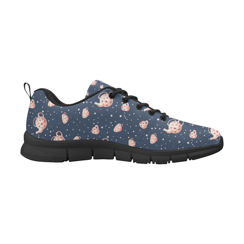 Tea pots Pattern Print Design 04 Men's Breathable Sneakers ( Model 055)