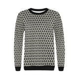 Coffee bean abstract modern pattern Women's Crew Neck Sweatshirt