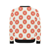 Grapefruit pattern Men's Crew Neck Sweatshirt