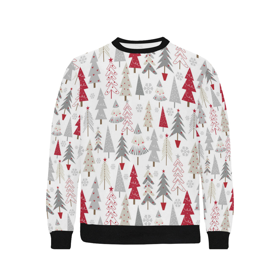 Cute Christmas tree pattern Men's Crew Neck Sweatshirt