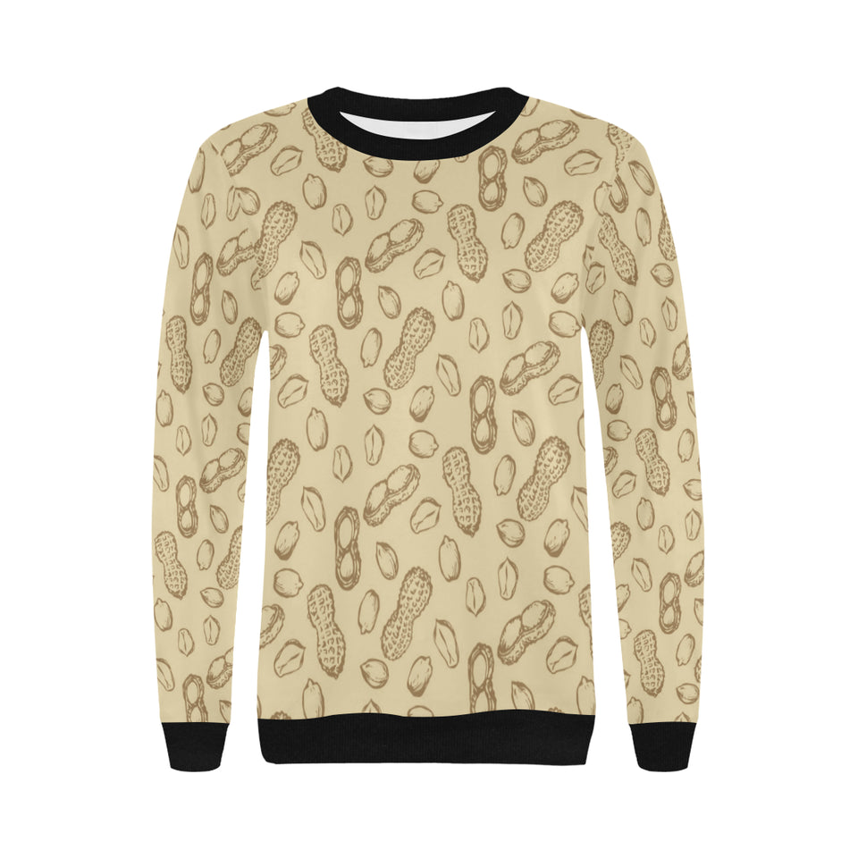 hand drawn peanuts pattern Women's Crew Neck Sweatshirt