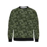 Digital Green camouflage pattern Men's Crew Neck Sweatshirt