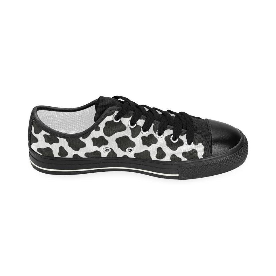 Cow skin pattern Kids' Boys' Girls' Low Top Canvas Shoes Black