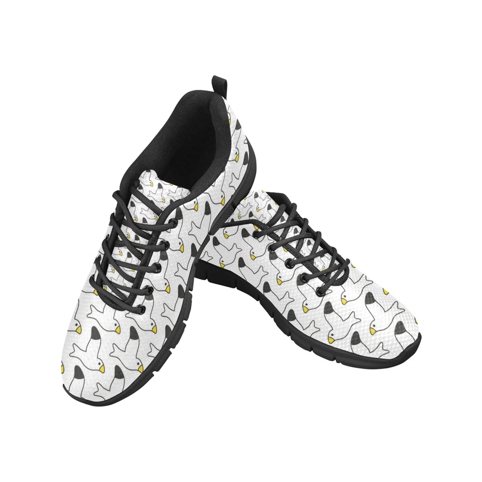 Seagull Pattern Print Design 05 Men's Breathable Sneakers ( Model 055)