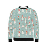 Cute snowman pattern Men's Crew Neck Sweatshirt