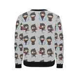 Cute ninja pattern Men's Crew Neck Sweatshirt