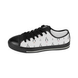 Penguin pattern Kids' Boys' Girls' Low Top Canvas Shoes Black