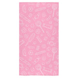 Sweet candy pink background Bath Towel