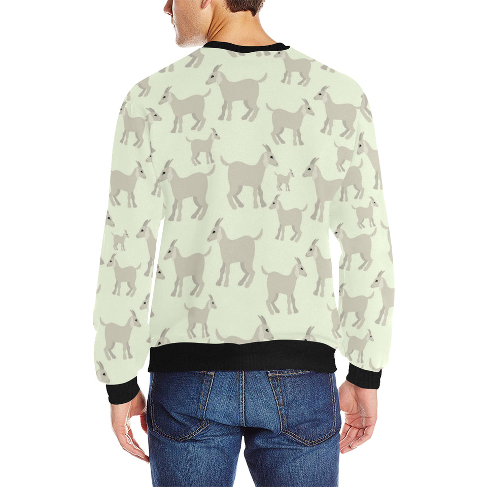 Little young goat pattern Men's Crew Neck Sweatshirt