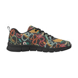 Colorful snake plant pattern Women's Sneaker Shoes
