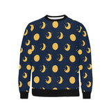 Moon star pattern Men's Crew Neck Sweatshirt