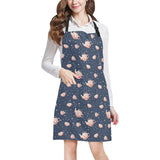 Tea pots Pattern Print Design 04 All Over Print Adjustable Apron