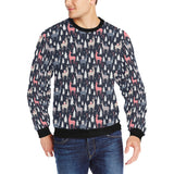 Deers Winter Christmas pattern Men's Crew Neck Sweatshirt