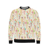 Ice cream cone pattern Men's Crew Neck Sweatshirt