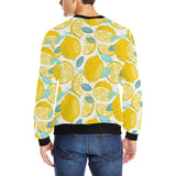 lemon design pattern Men's Crew Neck Sweatshirt