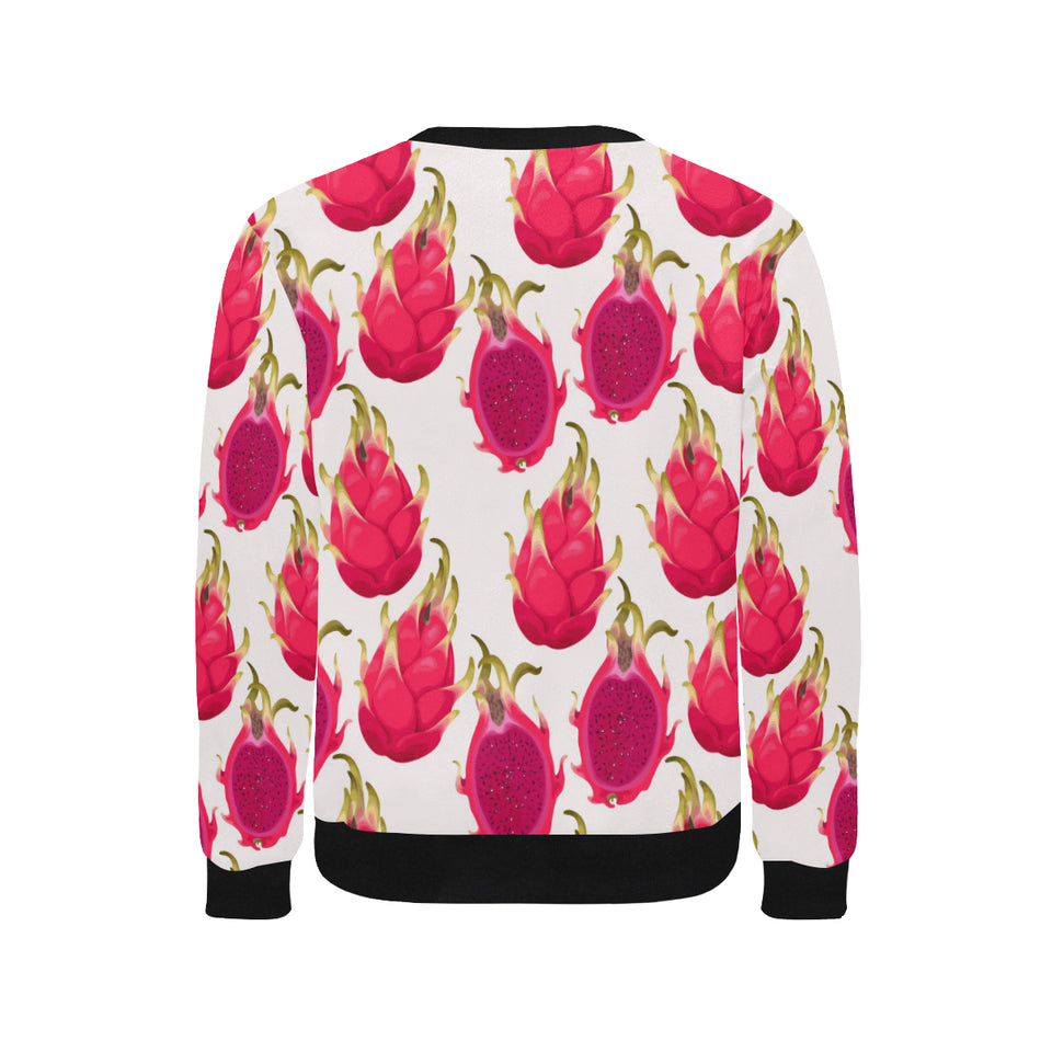 dragon fruits design pattern Men's Crew Neck Sweatshirt
