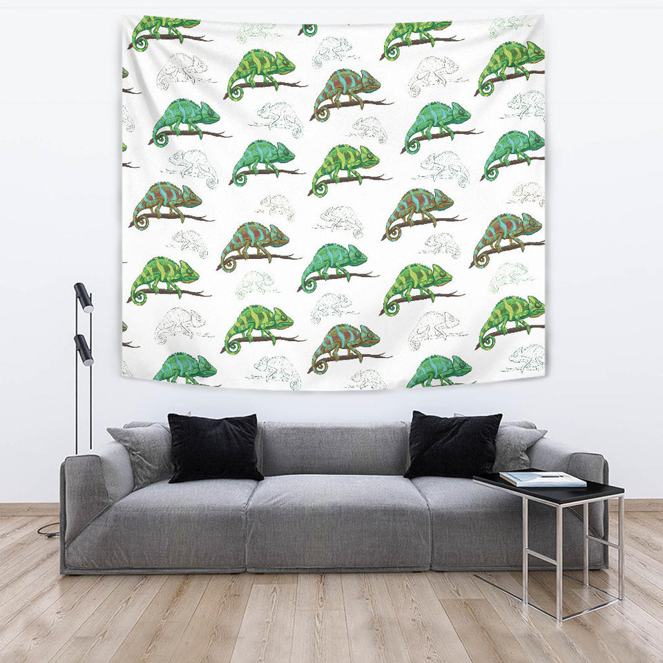 Chameleon Lizard Pattern Wall Tapestry