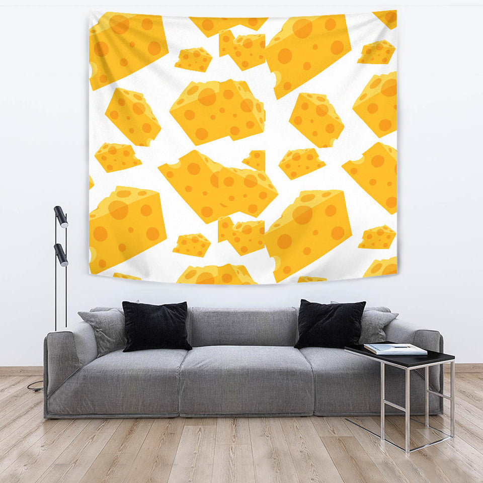Cheese Slice Pattern Wall Tapestry