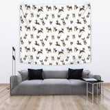 Chihuahua Dog Pattern Wall Tapestry