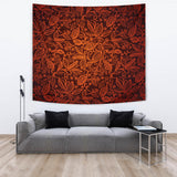 Cocoa Beans Tribal Polynesian Pattern Wall Tapestry