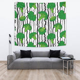 Cool Broccoli Pattern Wall Tapestry