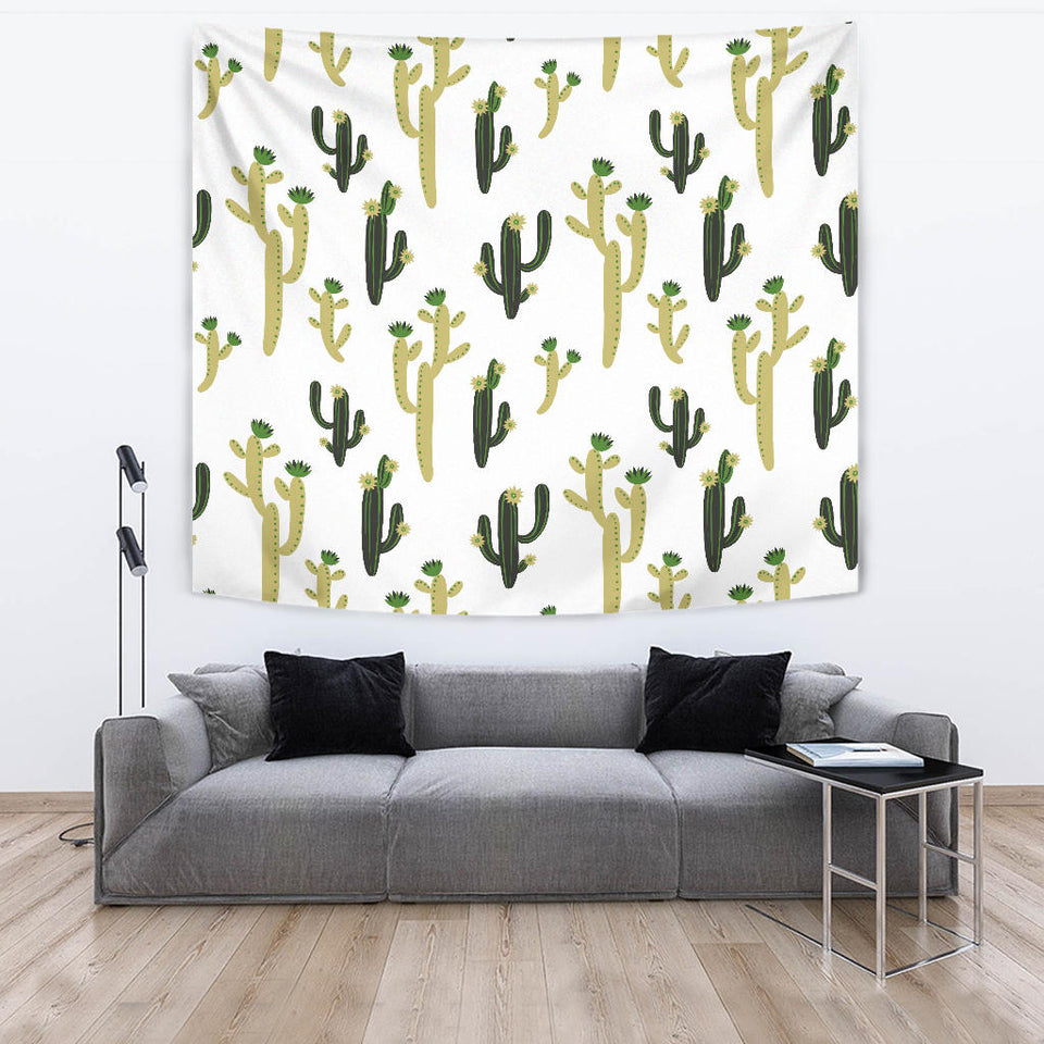 Cute Cactus Pattern Wall Tapestry