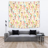 Ice Cream Cone Pattern Wall Tapestry