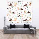 Cute Chihuahua Puppie Pattern Wall Tapestry