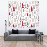 Cute Christmas Tree Pattern Wall Tapestry