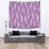 Lavender Flowers Purple Pattern Wall Tapestry