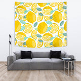 Lemon Design Pattern Wall Tapestry