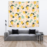 Lemon Flower Leave Pattern Wall Tapestry