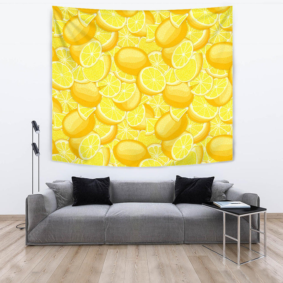 Lemon Pattern Wall Tapestry