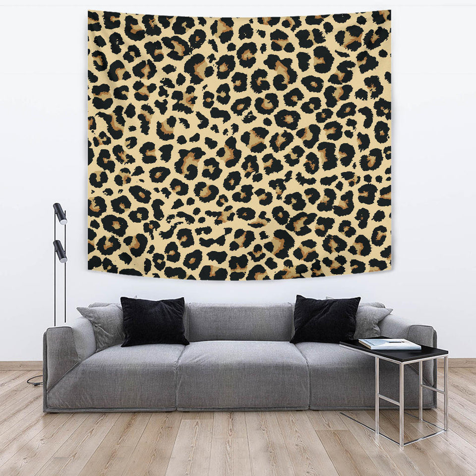 Leopard Print Design Pattern Wall Tapestry
