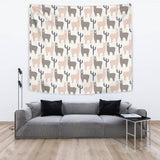 Llama Alpaca Pattern Wall Tapestry